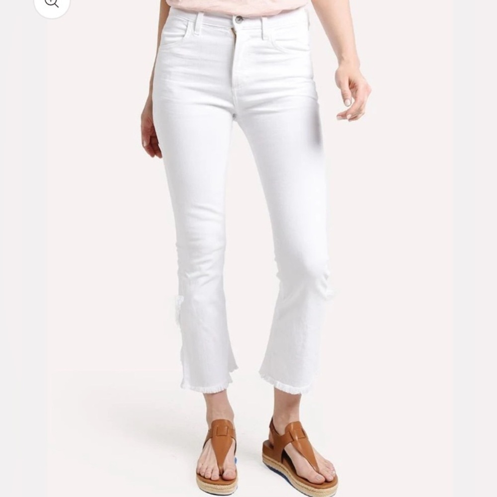 Citizens Of Humanity White Flare Jeans